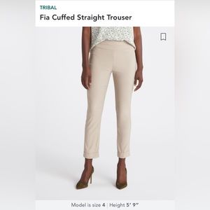 Tribal Mid Rise Cuffed Straight Trouser